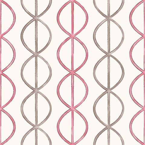 Banning Stripe Pink Geometric