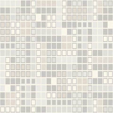 Bantry Light Grey Geometric Wallpaper