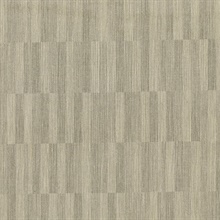 Barie Taupe Vertical Tile Wallpaper