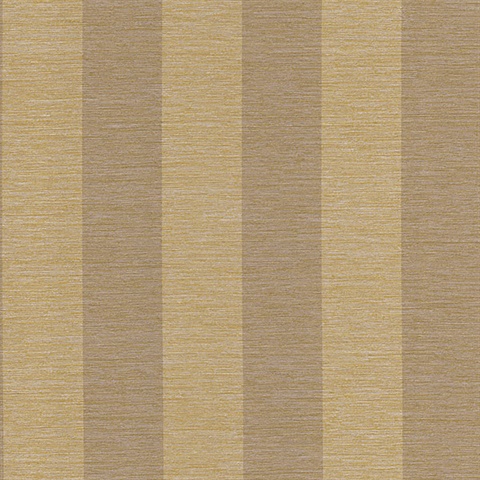 Bark Stripe Brass Textured Stripe Wallpaper