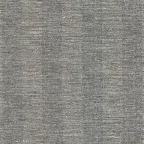 Bark Stripe Silver Textured Stripe Wallpaper