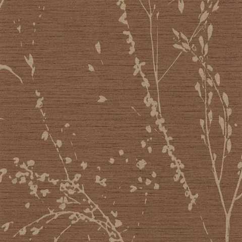 Barnaby Gardens Copper Ember Commercial Wallpaper
