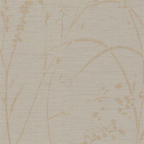 Barnaby Gardens Frosted Almond Commercial Wallpaper