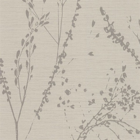 Barnaby Gardens Oatmeal Sand Commercial Wallpaper