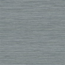 Barnaby Slate Textured Faux Stitch Grasscloth Wallpaper