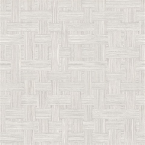 Basketry Warm Grey Wallpaper