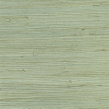 Battan Soft Green  Grasscloth Wallpaper