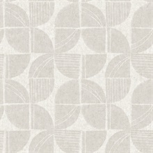 Baxter Bone Semicircle Mosaic Wallpaper