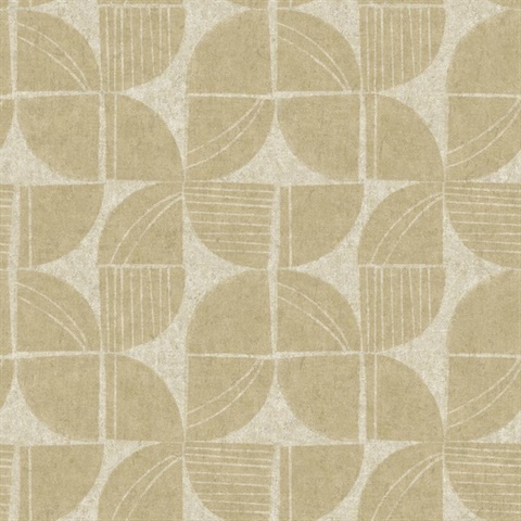 Baxter Honey Semicircle Mosaic Wallpaper