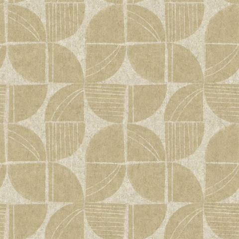 Baxter Honey Semicircle Mosaic Wallpaper