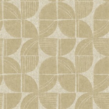 Baxter Honey Semicircle Mosaic Wallpaper