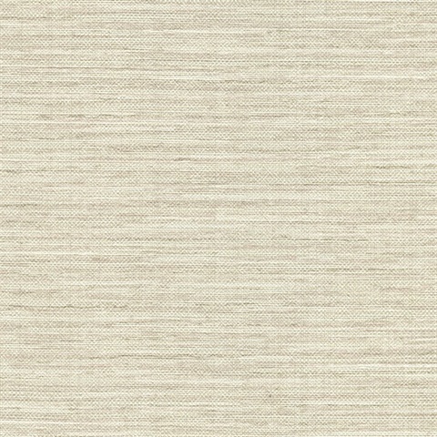 Bay Ridge Beige Faux Vertical Linen Wallpaper