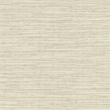 Bay Ridge Beige Faux Vertical Linen Wallpaper