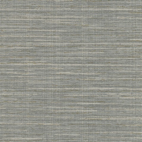 Bay Ridge Grey Faux Grasscloth