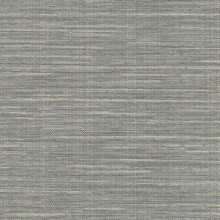 Bay Ridge Grey Faux Grasscloth