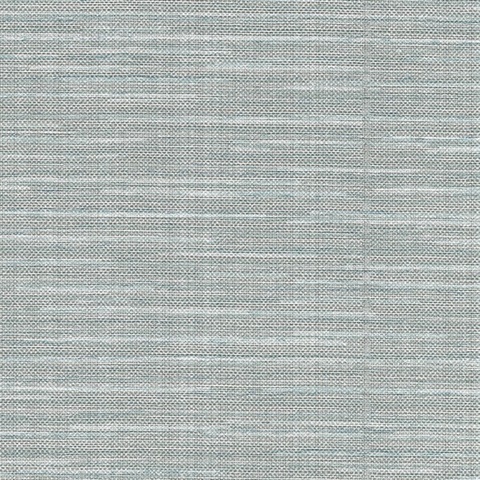Bay Ridge Light Blue Faux Grasscloth Wallpaper