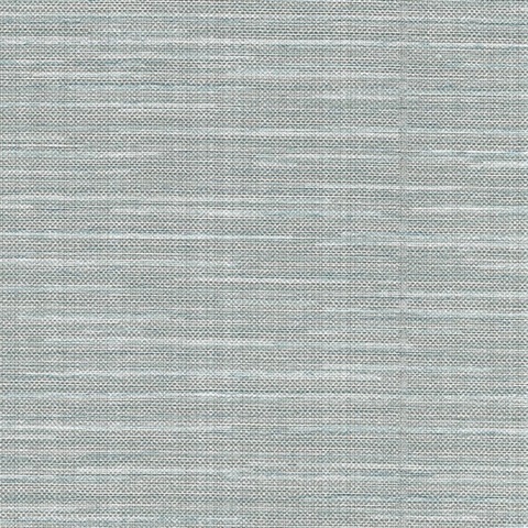Bay Ridge Light Blue Faux Grasscloth Wallpaper