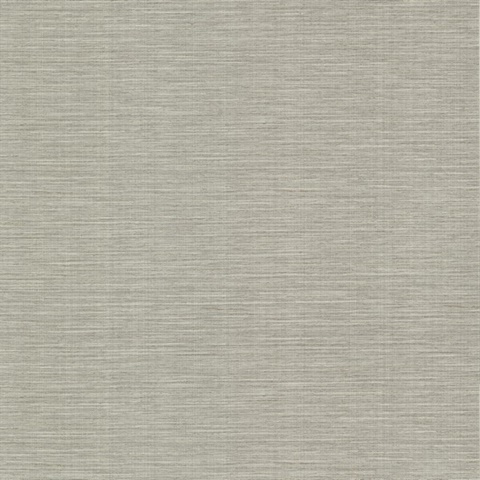 Bay Ridge Light Grey Faux Vertical Linen Wallpaper