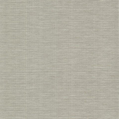 Bay Ridge Light Grey Faux Vertical Linen Wallpaper