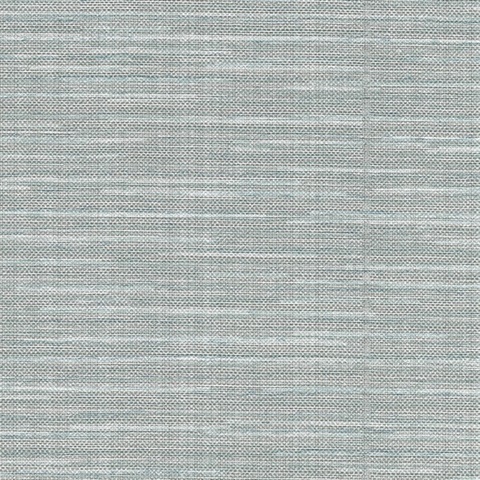 Bay Ridge Teal Faux Vertical Linen Wallpaper