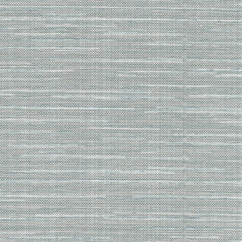 Bay Ridge Teal Faux Vertical Linen Wallpaper