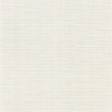 Bay Ridge White Faux Grasscloth Wallpaper