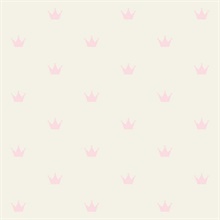 Bea Light Pink Crowns Wallpaper