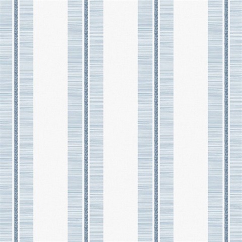Beach Towel Stripe  Blue Skies Peel and Stick Wallpaper
