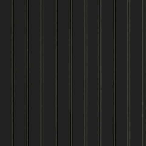 Beadboard Onyx Peel and Stick Wallpaper