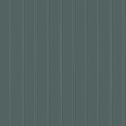 Beadboard Teal Green Peel and Stick Wallpaper