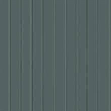 Beadboard Teal Green Peel and Stick Wallpaper