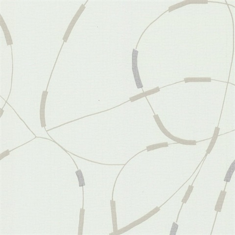 Beadwork Chasing Clouds Commercial Wallpaper