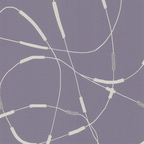 Beadwork Lilac Symphony Commercial Wallpaper