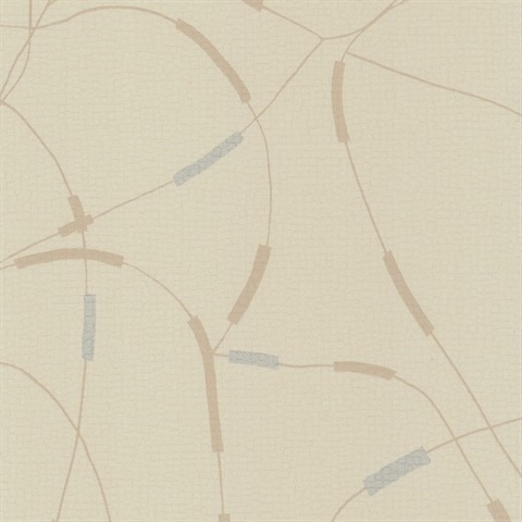 Beadwork Pebble Path Commercial Wallpaper