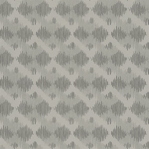 Bechar Grey Geometric Wallpaper