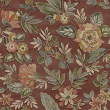 Begonia Red Floral Trail Wallpaper