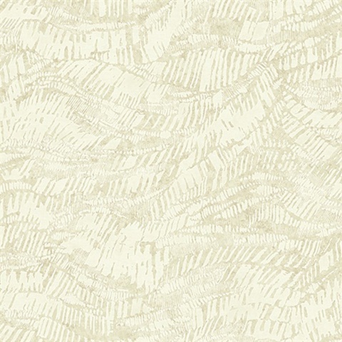 Beige Abstract Leaves Wallpaper