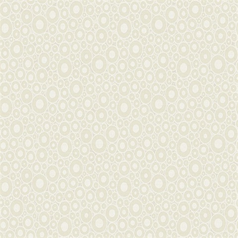 Beige Bohemian Circles Wallpaper