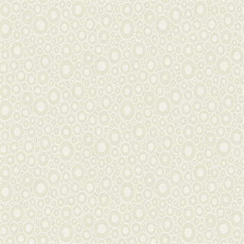 Beige Bohemian Circles Wallpaper