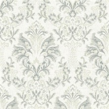 Beige Bold Borcade Damask Wallpaper