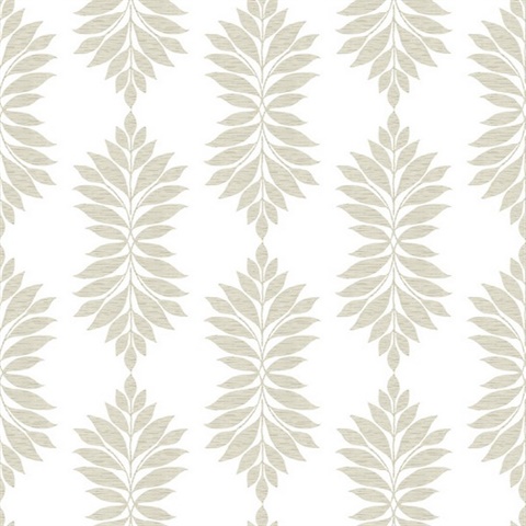 Beige Broadsands Botanica Leaves Wallpaper