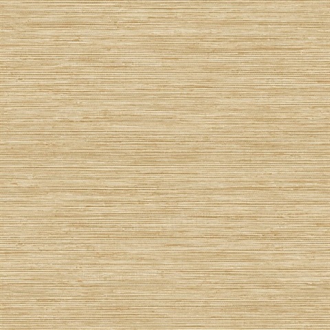 Beige & Cream Faux Grasscloth Sisal Wallpaper