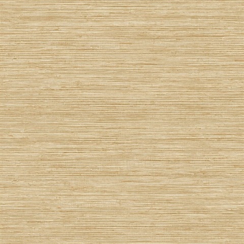 Beige & Cream Faux Grasscloth Sisal Wallpaper