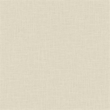 Beige Crosshatch Linen Wallpaper