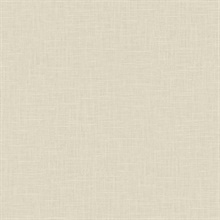 Beige Crosshatch Linen Wallpaper