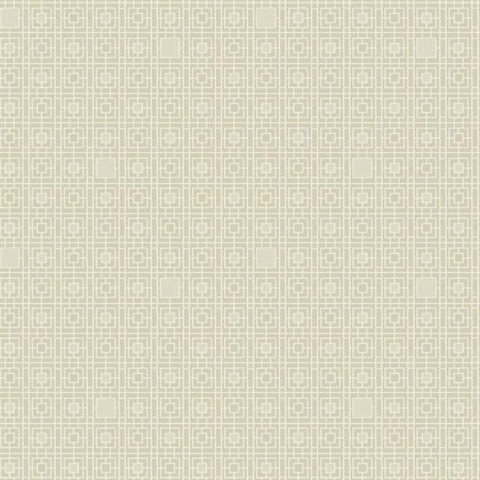 Beige Deco Screen Geometric Chainlink