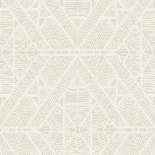 Beige Diamond Macrame Southwest Tribal Wallpaper