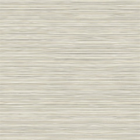 Beige Faux Bamboo Reed Look Grasscloth Wallpaper