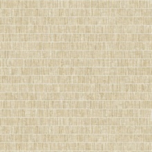 Beige Faux Grass Horizontal Stripe Wallpaper