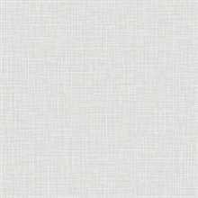 Beige Faux Linen Texture Wallpaper
